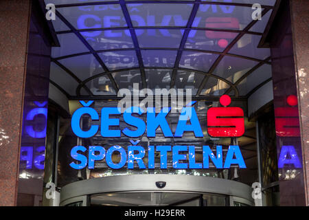 Ceska sporitelna logo di segno Foto Stock