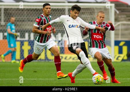 Sao Paulo, Brasile. Xxv Sep, 2016. Corinzi X FLUMINENSE - Camacho durante il match tra Corinthians e Fluminense tenutasi presso l'Arena corinzi, zona est di São Paulo. La partita è valida per la ventisettesima round del Brasileirão 2016 Chevrolet. Credito: Foto Arena LTDA/Alamy Live News Foto Stock