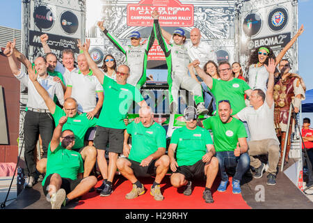 Premiazione dei vincitori del Rally di Roma Capitale 2016 Foto Stock