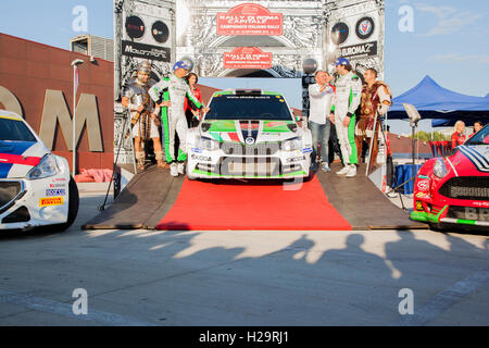 Premiazione dei vincitori del Rally di Roma Capitale 2016 Foto Stock