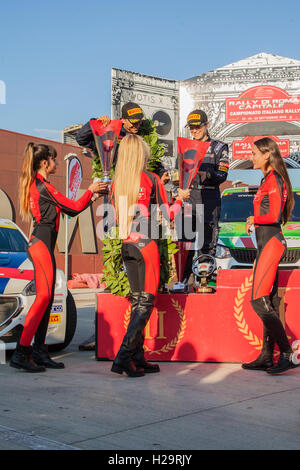 Premiazione dei vincitori del Rally di Roma Capitale 2016 Foto Stock