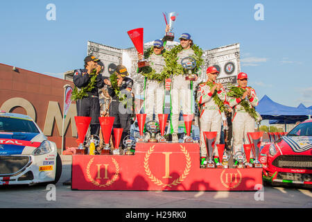 Premiazione dei vincitori del Rally di Roma Capitale 2016 Foto Stock