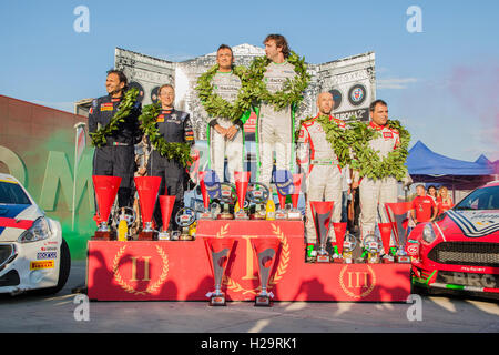 Premiazione dei vincitori del Rally di Roma Capitale 2016 Foto Stock