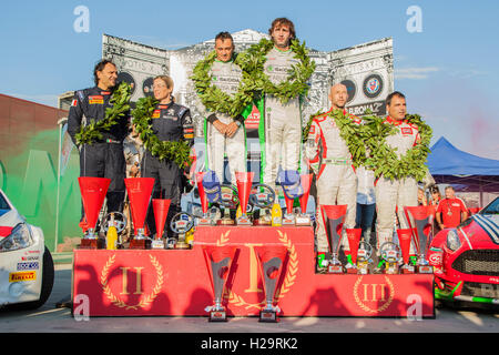 Premiazione dei vincitori del Rally di Roma Capitale 2016 Foto Stock