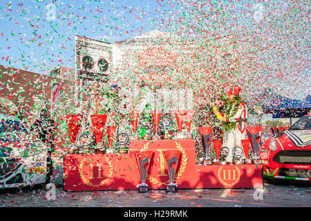 Premiazione dei vincitori del Rally di Roma Capitale 2016 Foto Stock