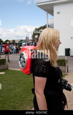 Pattinatore al 2012 Goodwood maratona del rullo Foto Stock