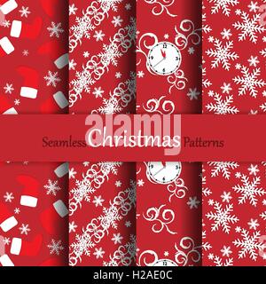 Vettore di Natale i modelli senza giunture Illustrazione Vettoriale