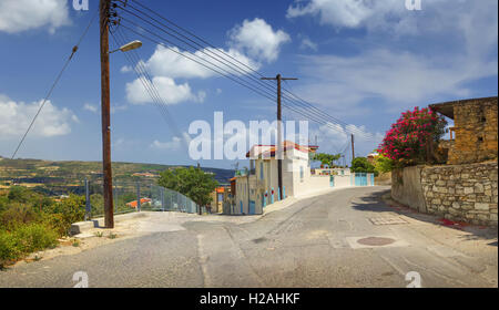 Cipro. Villaggio Omodos nei monti Troodos. Foto Stock