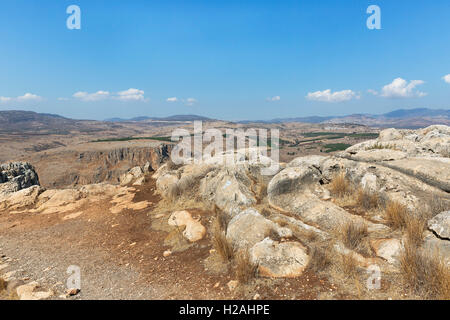 Pietre sul Monte Arbel in Israele Foto Stock