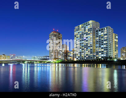 Tokyo quartiere residenziale Foto Stock