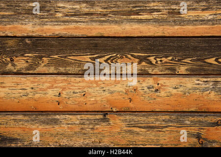 Brown il legno vecchio texture con nodo Foto Stock