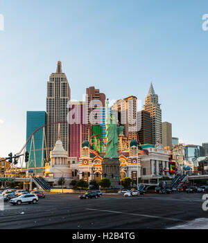 New York New York Hotel and Casino, Las Vegas, Nevada, STATI UNITI D'AMERICA Foto Stock