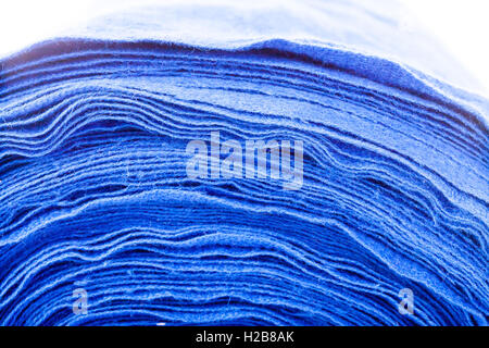 Rullo blu asciugamano per fini commerciali o industriali Foto Stock