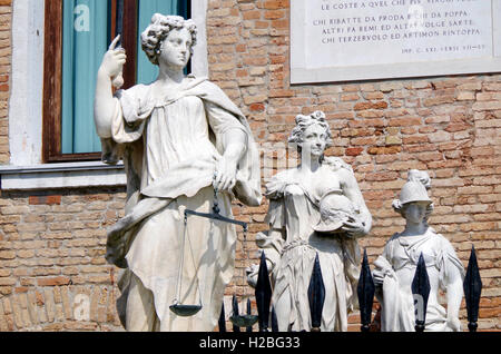 Venezia, Italia, Terra porta dell'Arsenale, 1458-60 Foto Stock