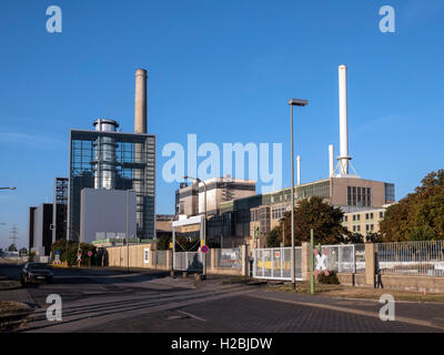 La stazione di potenza Lausward, alimentato a gas naturale impianto di alimentazione Foto Stock