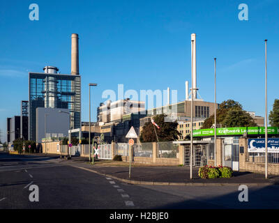 La stazione di potenza Lausward, alimentato a gas naturale impianto di alimentazione Foto Stock