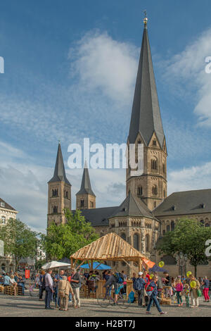 La Cattedrale di Bonn, Renania settentrionale-Vestfalia, Germania Foto Stock