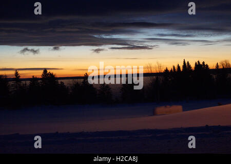 Sunrise over Keweenaw Bay Foto Stock