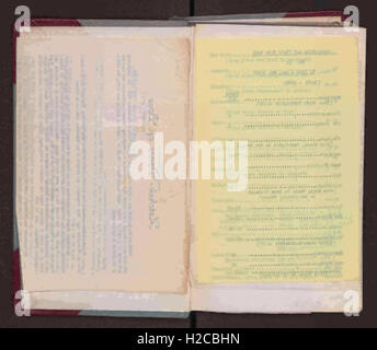 F. R. Fosberg notebook campo n. 53, comincia con - 39651, terminando con - 39809 Foto Stock