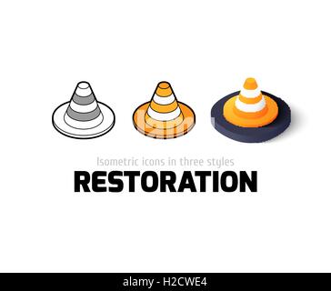 Icona di ripristino in stile differente Illustrazione Vettoriale