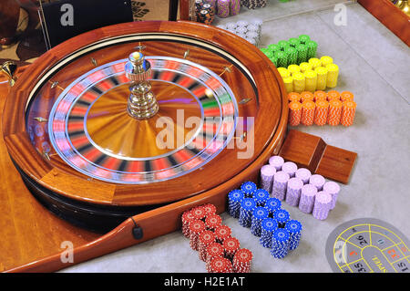 ruota della roulette Foto Stock