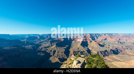 Vista del Grand Canyon South Rim, del Parco Nazionale del Grand Canyon, Arizona, Stati Uniti d'America Foto Stock