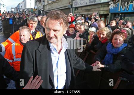 John Liam Neeson, OBE (nato il 7 giugno 1952) è un attore dall'Irlanda del Nord. Nel 1976 ha aderito al Lyric Players Theatre in Bel Foto Stock