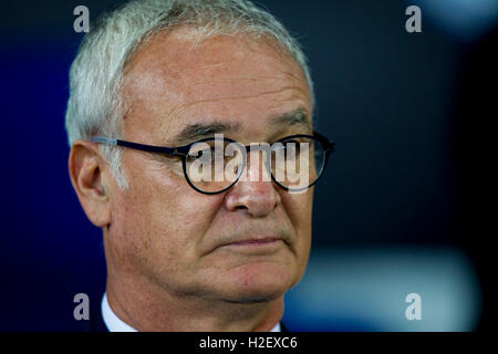 Il re lo stadio di potenza, Leicester, Regno Unito. Il 27 settembre, 2016. La UEFA Champions League. Il Leicester City contro FC Porto. Il Leicester City Manager Claudio Ranieri. Credito: Azione Sport Plus/Alamy Live News Foto Stock