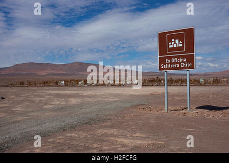 Cimitero nel deserto di Atacama Foto Stock