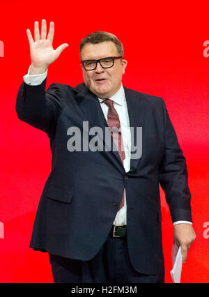 Vice leader del partito laburista Tom Watson durante l autunno del lavoro Conferenza dell'ACC di Liverpool. Foto Stock