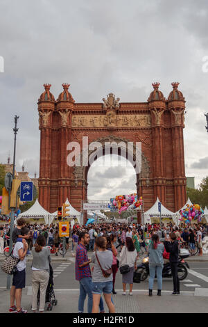 Barcellona, Spagna - 25 Settembre 2016: 36 vino e spumante Festival 2016 visitatori. Foto Stock