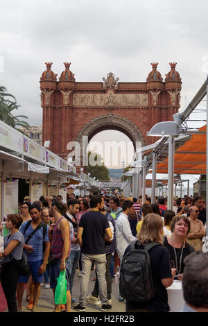 Barcellona, Spagna - 25 Settembre 2016: 36 vino e spumante Festival 2016 visitatori. Foto Stock