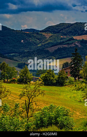 Emilia Romagna Via Francigena Bardone paesaggio Foto Stock