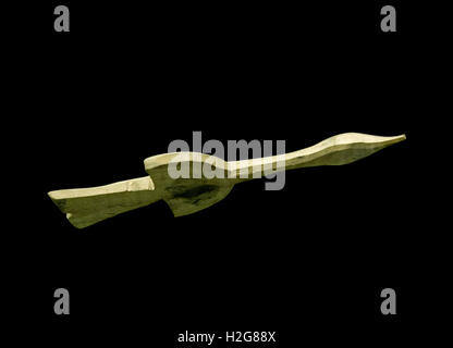 Facsimile di avorio ciondoli cigno scoperto a M'alta in Siberia datato a 14.700 anni Foto Stock