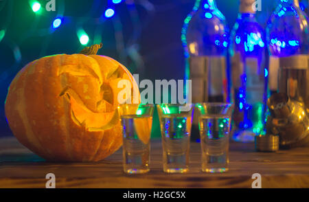 Cocktail per la festa di Halloween, il fuoco selettivo Foto Stock