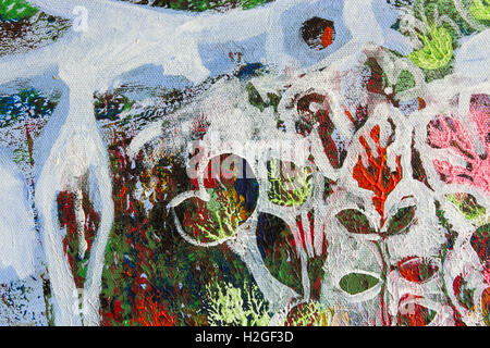 Dettaglio della pittura come sfondo. Foto Stock