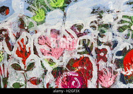 Dettaglio della pittura come sfondo. Foto Stock
