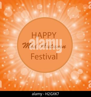 Felice metà autunno sfondo. Illustrazione Vettoriale