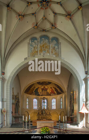 Altare nella Basilica di San Castor, Coblenza, Germania Foto Stock