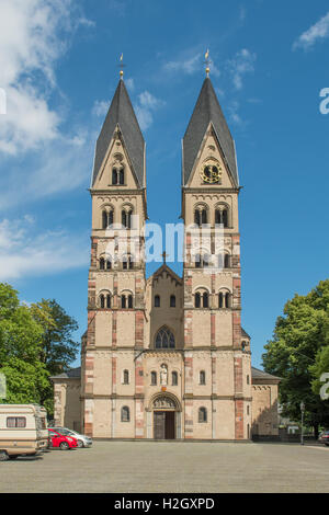 Basilica di San Castor, Coblenza, Germania Foto Stock