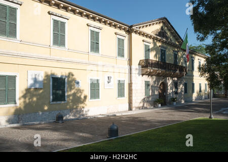 Palazzina del comando, Edificio del Comando del Presidio, Peschiera del Garda, provincia di Verona, Italia Foto Stock