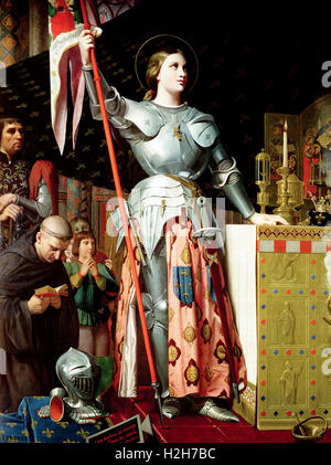 "Giovanna d' arco Giovanna d Arco presso l' incoronazione di Carlo VII Foto Stock
