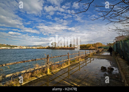 Bacoli (Napoli, Italia) - Lago Miseno in una giornata invernale Foto Stock