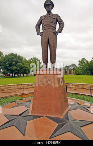 Statua a Dwight D. Eisenhower Presidential Library Foto Stock