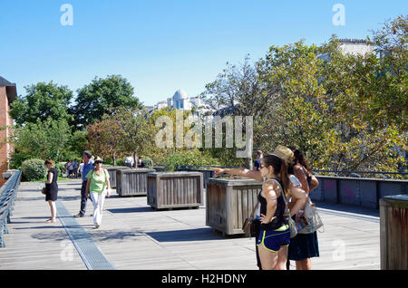 Parigi Francia Promenade Plantée, giardino sul viadotto Foto Stock