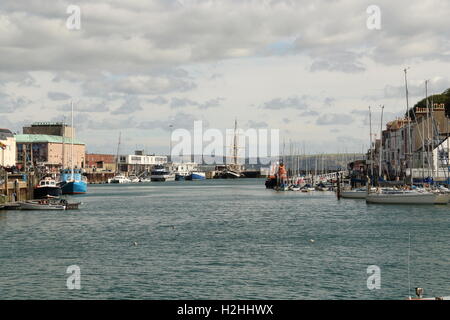 Weymouth harbour,Dorset, Regno Unito Foto Stock