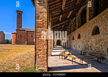 Italia Emilia Romagna via Franchigena Corte di Giarola Foto Stock