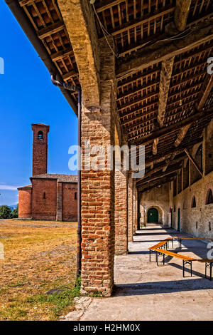 Italia Emilia Romagna via Franchigena Corte di Giarola Foto Stock