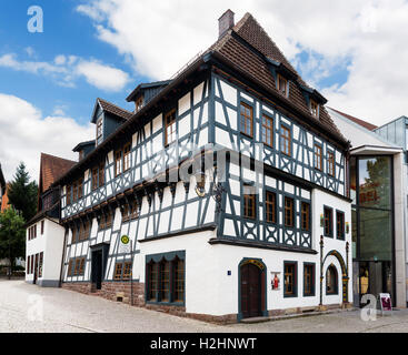 La casa di Lutero a Eisenach nel Land di Turingia, Germania Foto Stock