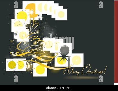Albero di Natale sfondo Illustrazione Vettoriale